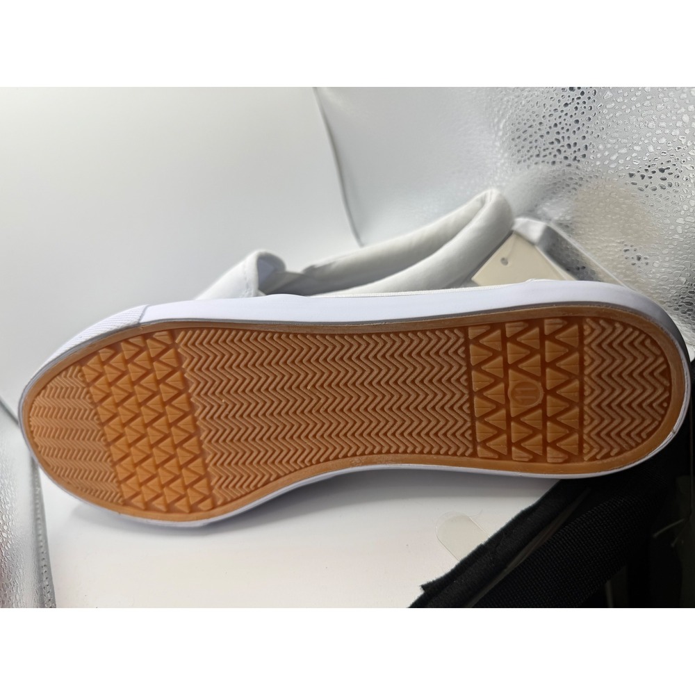 A New Day Millie White Canvas Slip On Sneakers Womens Size 11 Flat Shoes New - Picture 3 of 4